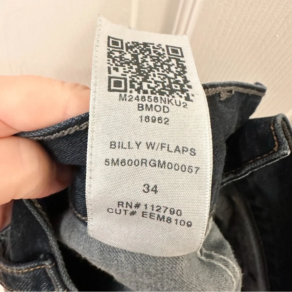 True Religion Billy With Flap Bootcut Jeans Blue Vintage sz 34